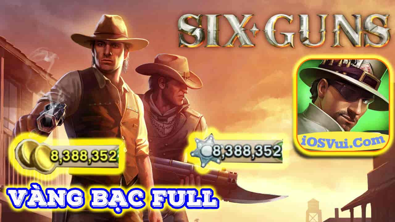 Six Guns mod full tiền là game bắn súng cao bồi miền tây cực hay cho iOS